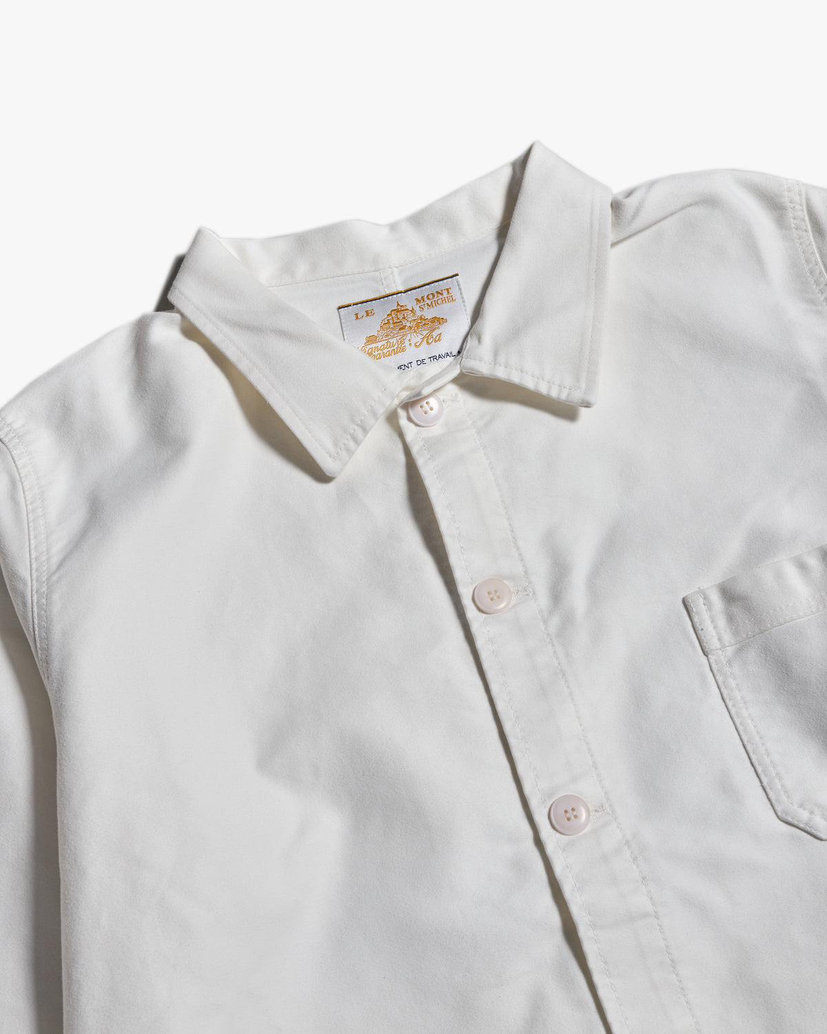 Le Mont St Michel Moleskin Authentic Work Jacket - Off White