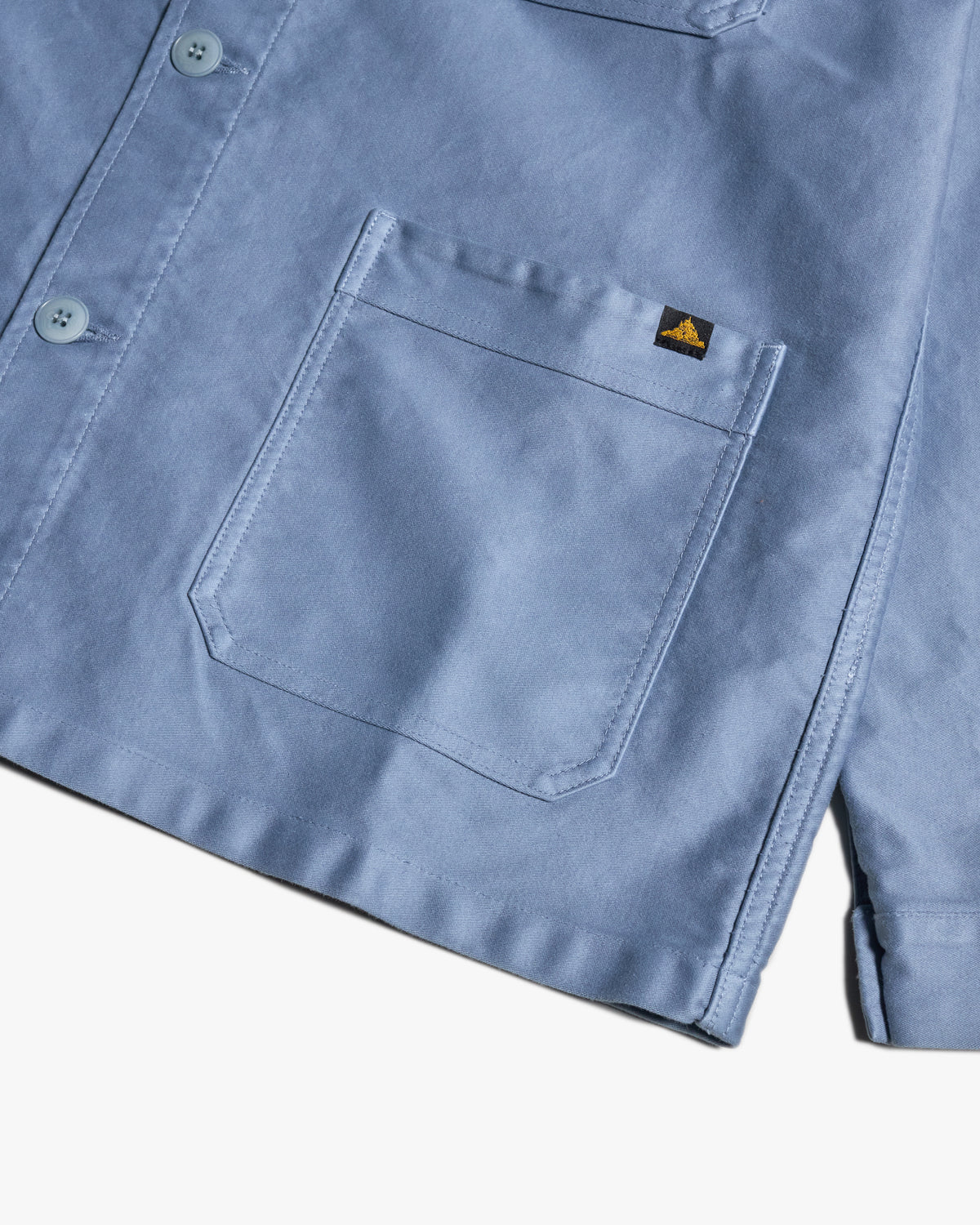 Le Mont St Michel Moleskin Authentic Work Jacket - Sky | Le Mont St Michel Jackets & Coats | JEANSTORE