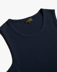 Le Mont St Michel Timmy Marcel Tank Top - Navy | Le Mont St Michel T Shirts | Jeanstore