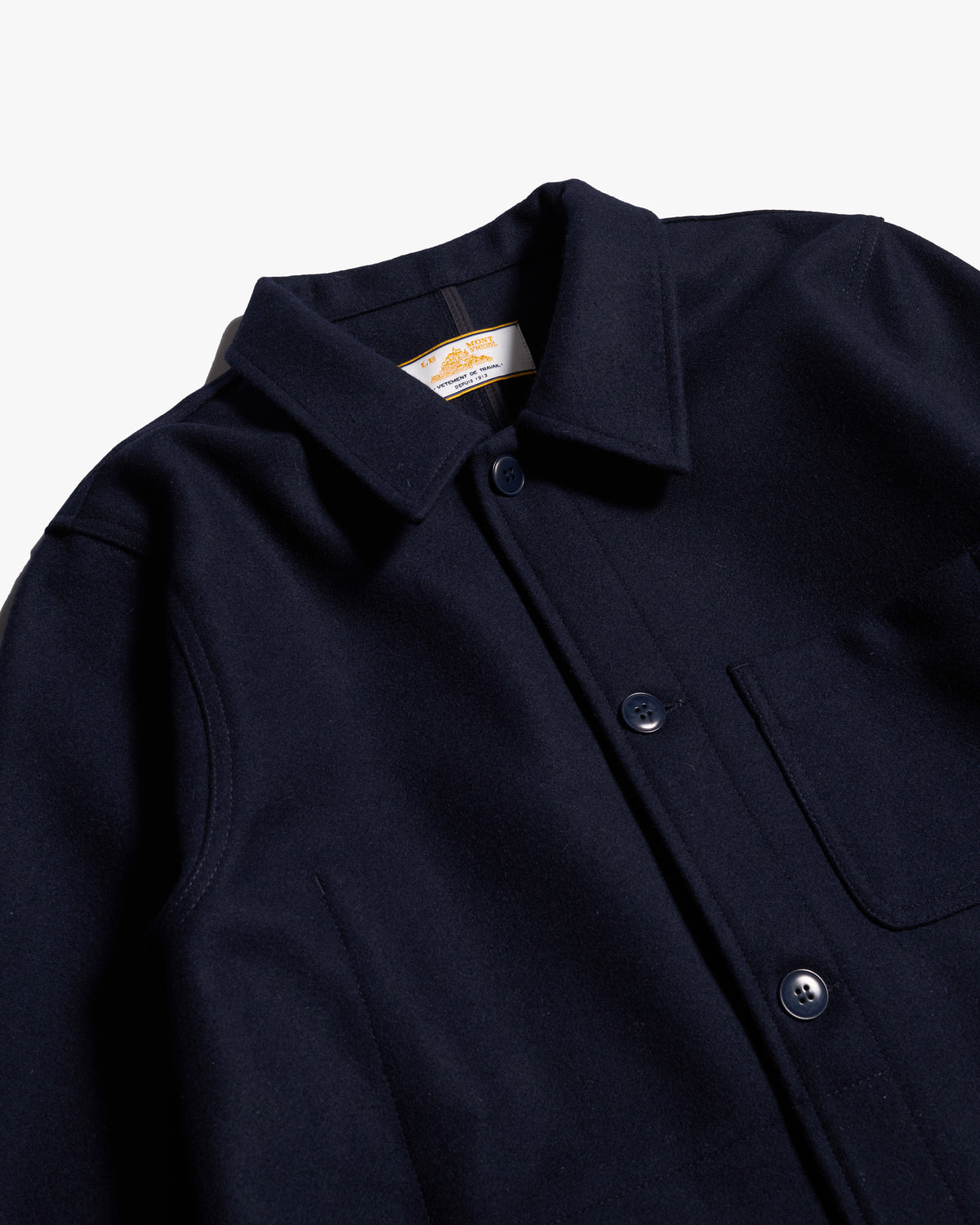 Le Mont St Michel Victorien Wool Work Jacket - Navy | Le Mont St Michel Jackets & Coats | Jeanstore