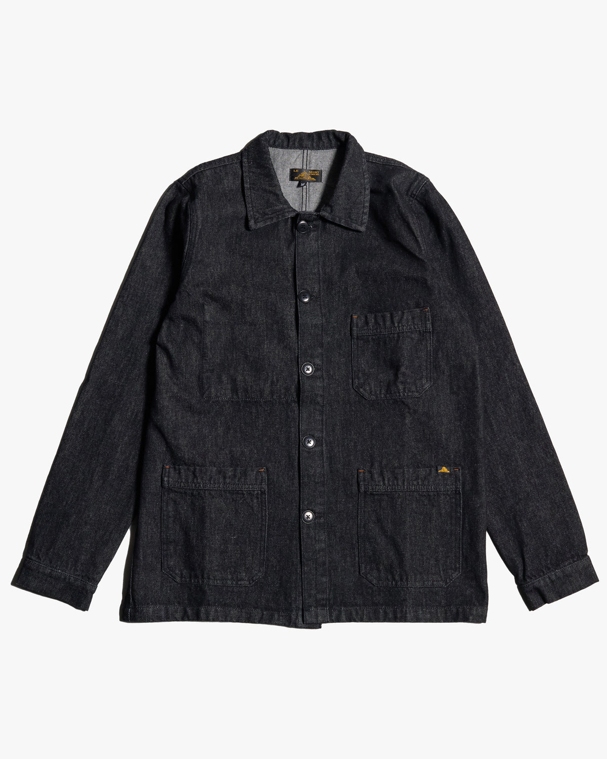 Le Mont St Michel Valmon Denim Work Jacket - Black