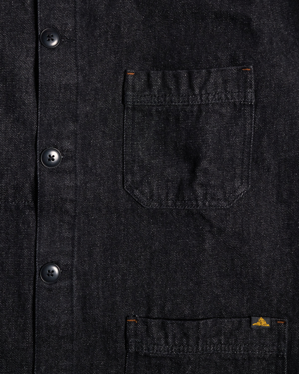 Le Mont St Michel Valmon Denim Work Jacket - Black