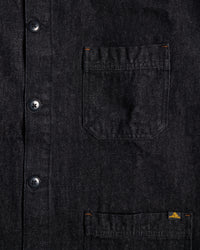 Le Mont St Michel Valmon Denim Work Jacket - Black