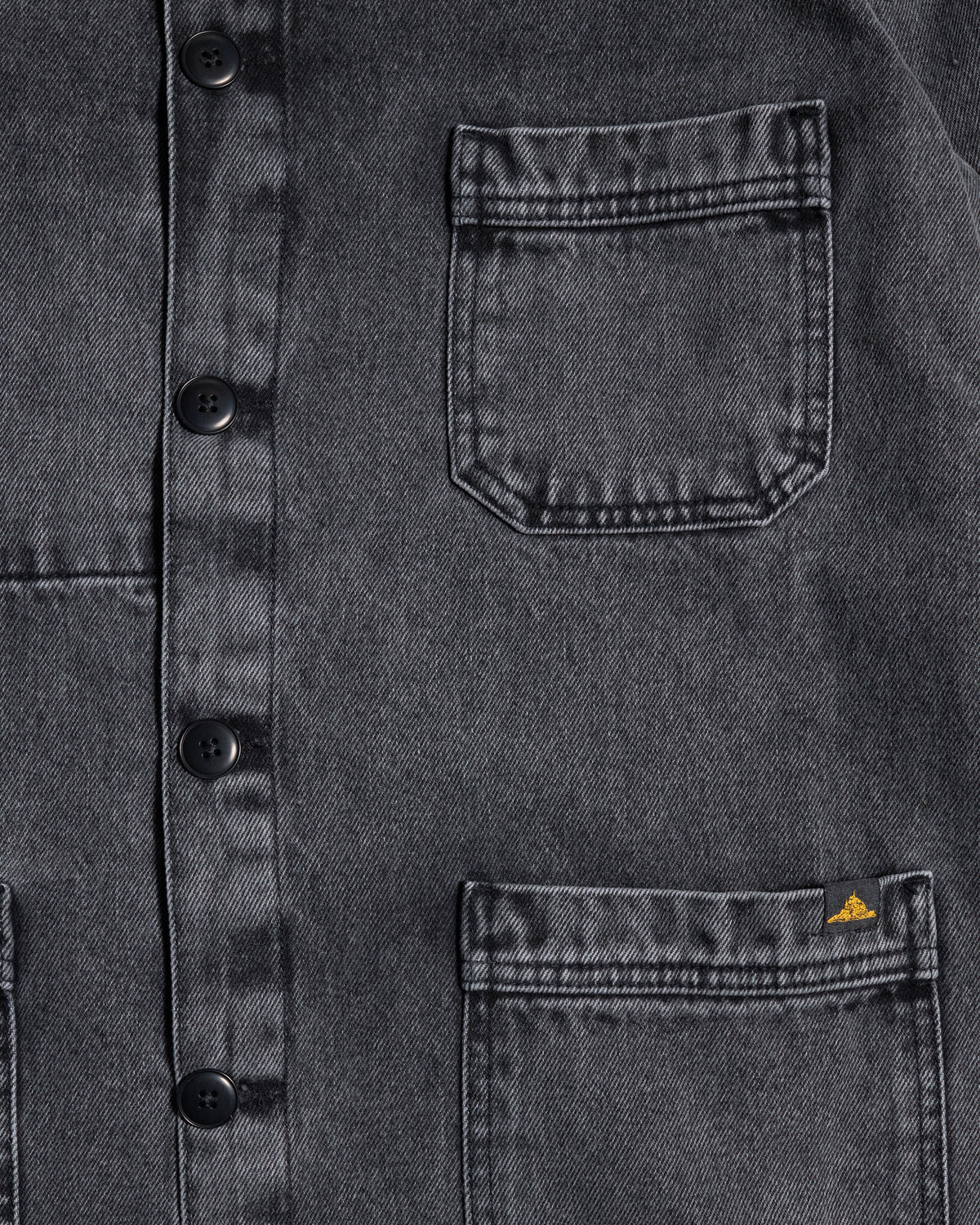 Le Mont St Michel Valmon Denim Work Jacket - Grey