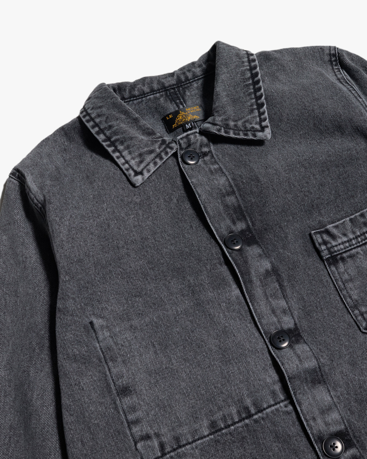 Le Mont St Michel Valmon Denim Work Jacket - Grey