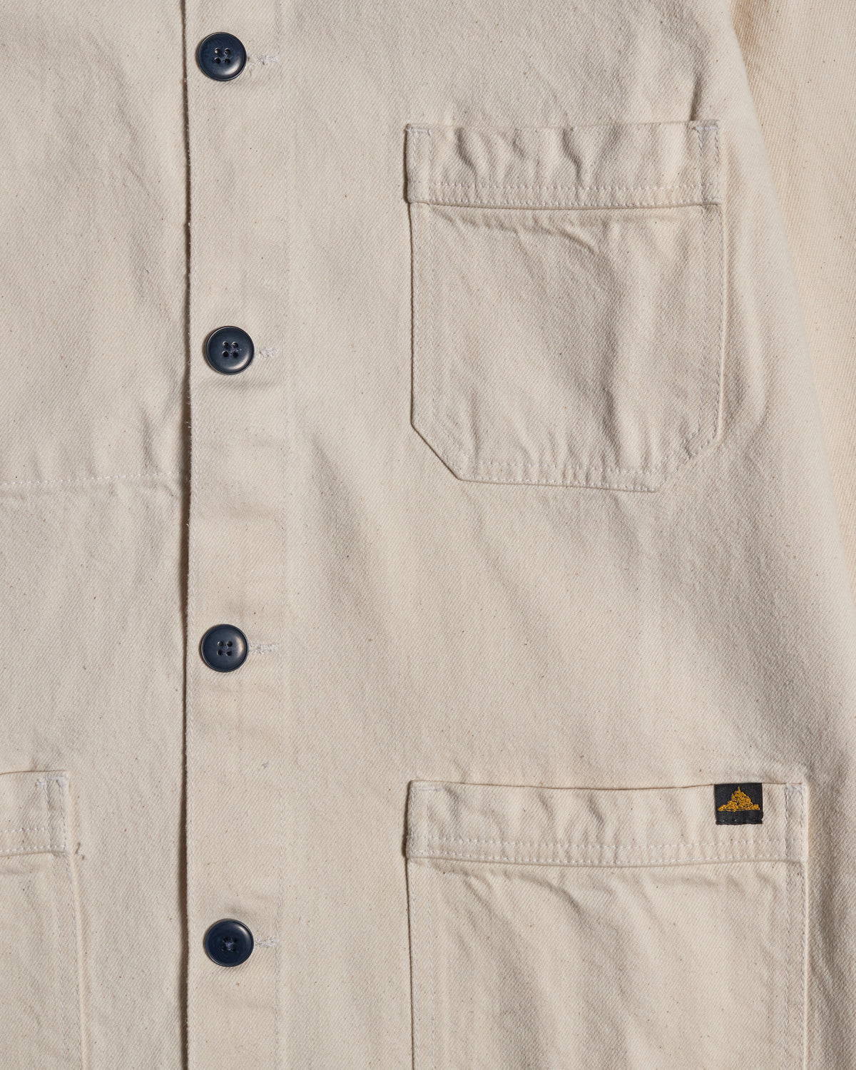 Le Mont St Michel Valmon Denim Work Jacket - Off White