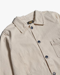 Le Mont St Michel Valmon Denim Work Jacket - Off White