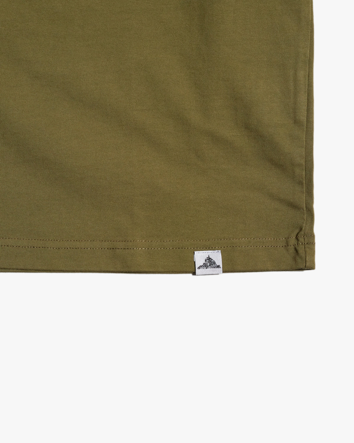 Le Mont St Michel Tobin Circular Knit Tee - Army | Le Mont St Michel T Shirts | JEANSTORE
