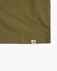 Le Mont St Michel Tobin Circular Knit Tee - Army | Le Mont St Michel T Shirts | JEANSTORE