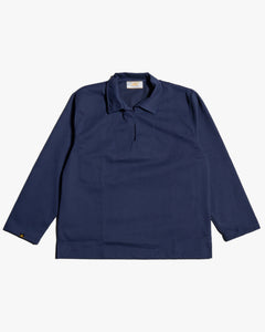 Le Mont St Michel Vilhelm Heavy Twill Vareuse - Navy