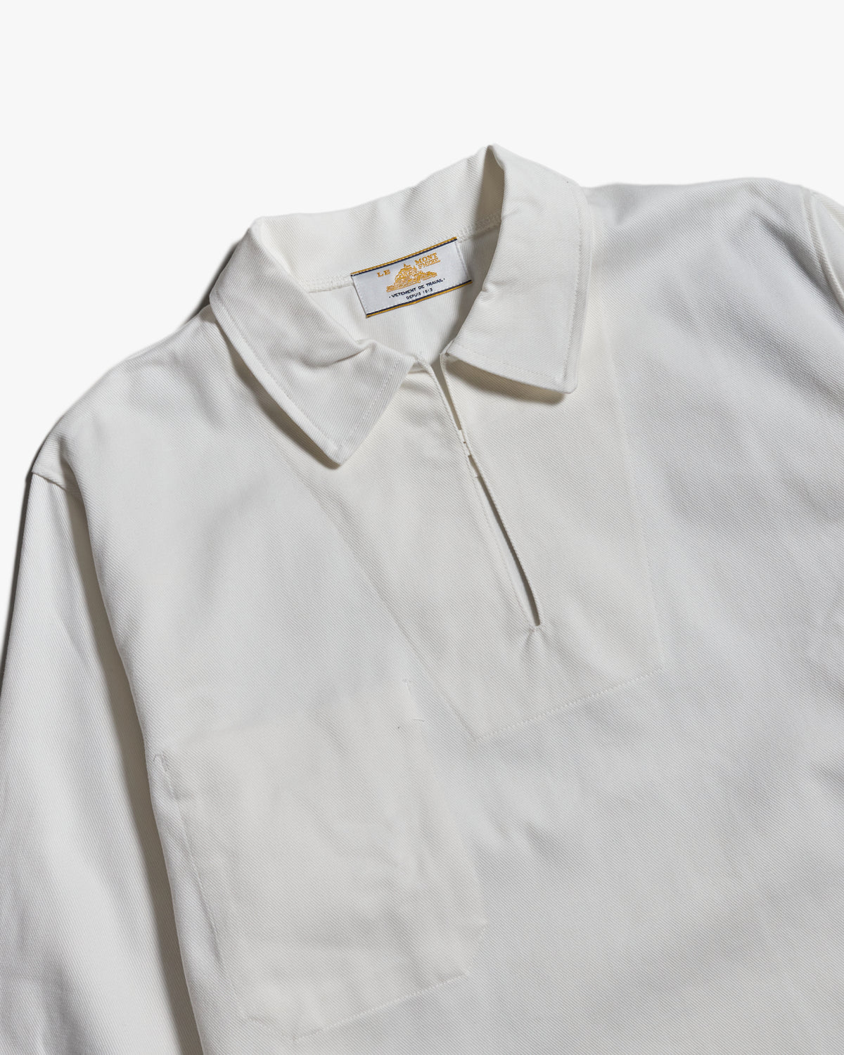 Le Mont St Michel Vilhelm Heavy Twill Vareuse - Off White | Le Mont St Michel Jackets & Coats | JEANSTORE