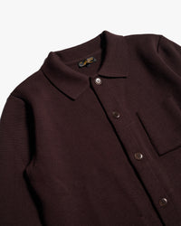 Le Mont St Michel Guino Wool Work Cardigan - Moka | Le Mont St Michel Sweaters & Knitwear | Jeanstore