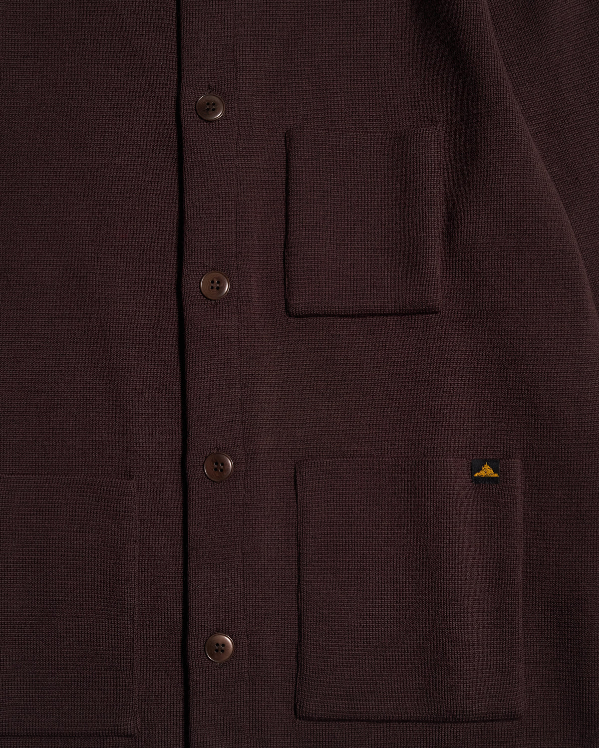Le Mont St Michel Guino Wool Work Cardigan - Moka | Le Mont St Michel Sweaters & Knitwear | Jeanstore