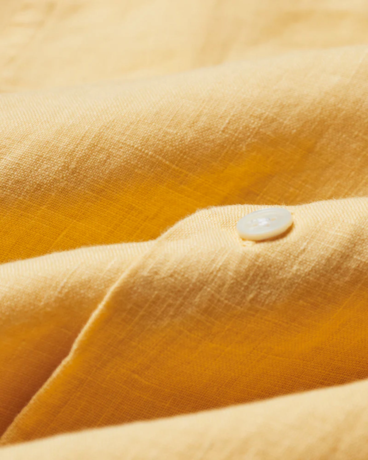 Portuguese Flannel Linen Camp Collar Shirt - Yellow | Portuguese Flannel Shirts | JEANSTORE