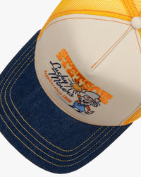 Stetson Lucky Miners Trucker Cap - Denim Blue / Off White | Stetson Hats | JEANSTORE