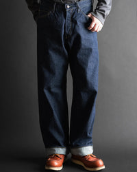 Big John Green Label M1011RC Wild Duck Yoshi Denim Wide Straight Selvedge Jeans - Indigo Onewash | Big John Jeans | JEANSTORE