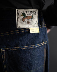 Big John Green Label M1011RC Wild Duck Yoshi Denim Wide Straight Selvedge Jeans - Indigo Onewash | Big John Jeans | JEANSTORE