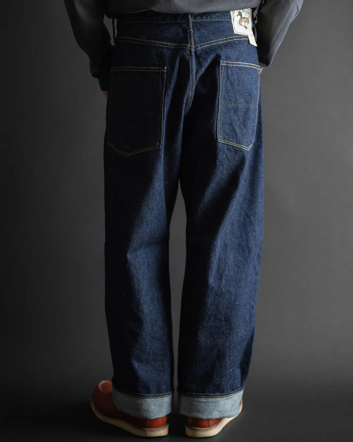Big John Green Label M1011RC Wild Duck Yoshi Denim Wide Straight Selvedge Jeans - Indigo Onewash | Big John Jeans | JEANSTORE