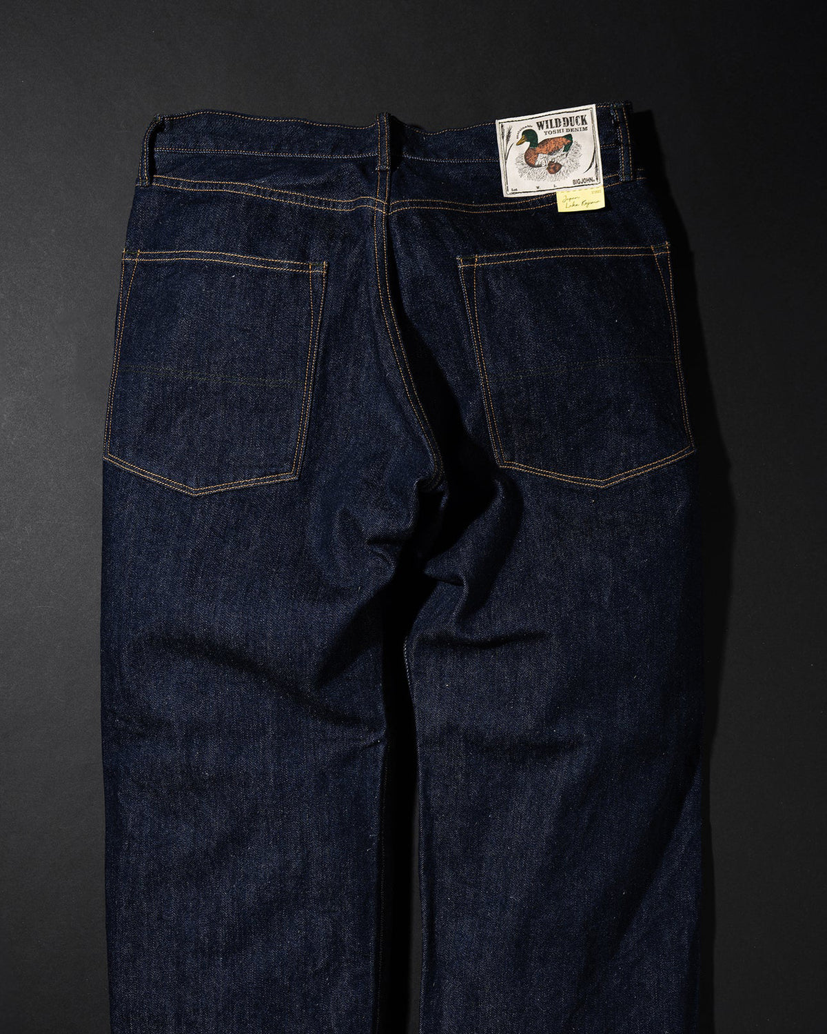 Big John Green Label M1011RC Wild Duck Yoshi Denim Wide Straight Selvedge Jeans - Indigo Onewash | Big John Jeans | JEANSTORE
