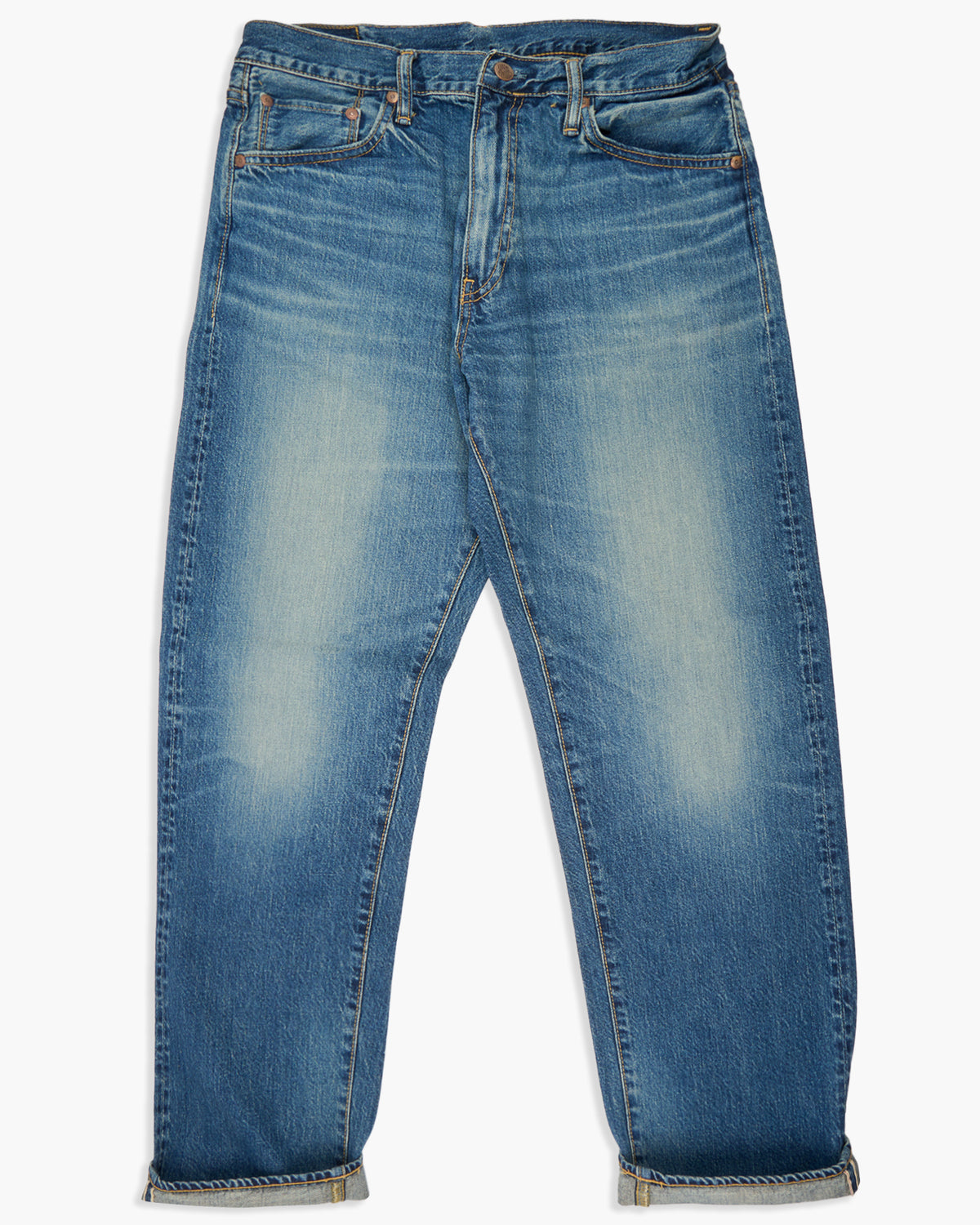 Big John M102SL Vintage 60's Classic Straight Selvedge Mens Jeans - Antique Wash | Big John Jeans | JEANSTORE