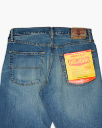 Big John M102SL Vintage 60's Classic Straight Selvedge Mens Jeans - Antique Wash | Big John Jeans | JEANSTORE