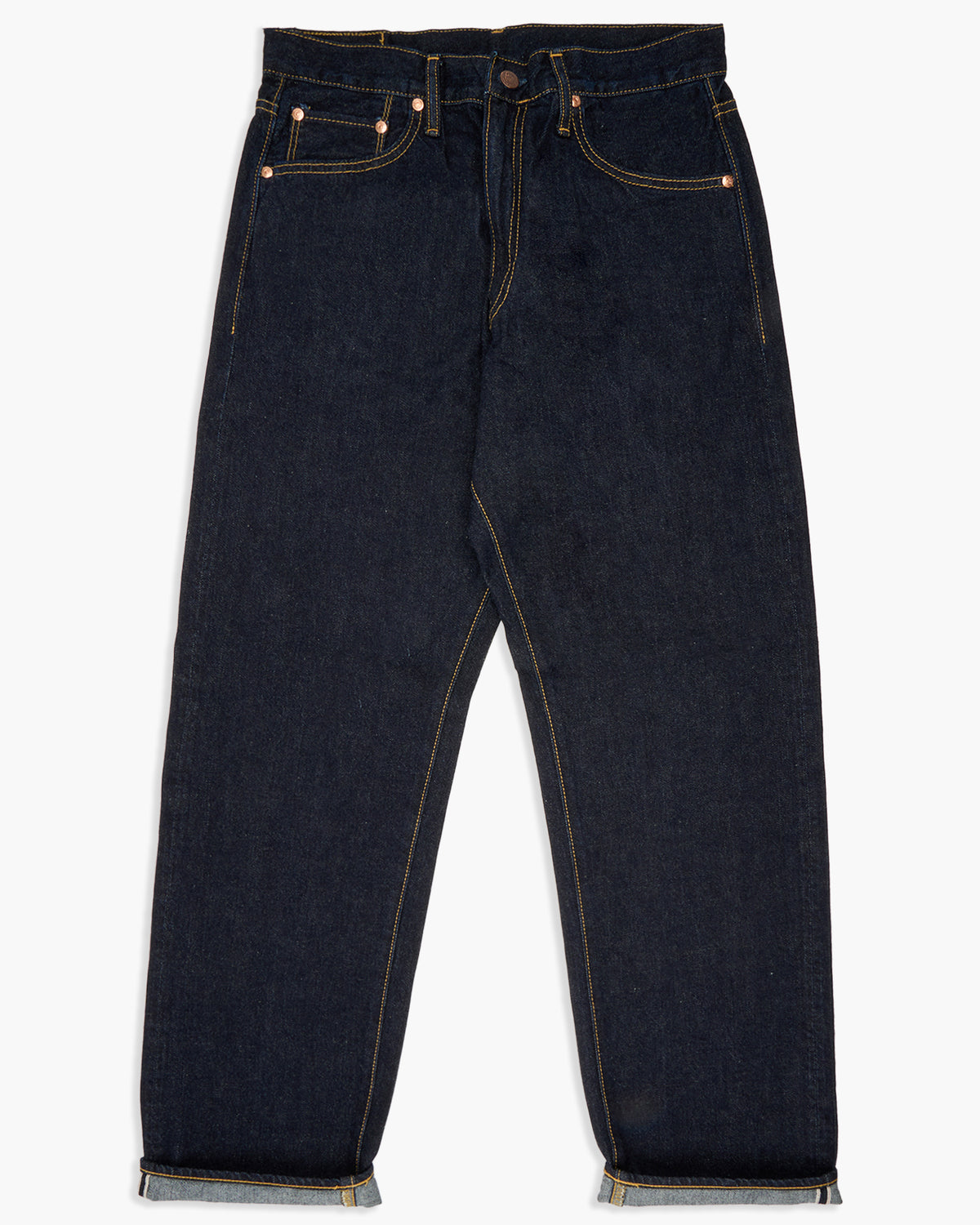 Big John M102SL Vintage 60's Classic Straight Selvedge Mens Jeans - Indigo Long Wash | Big John Jeans | JEANSTORE