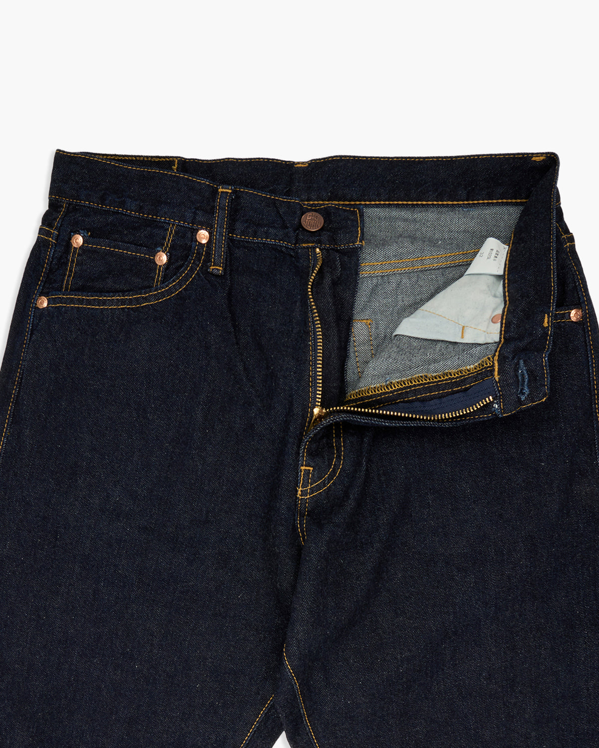 Big John M102SL Vintage 60's Classic Straight Selvedge Mens Jeans - Indigo Long Wash | Big John Jeans | JEANSTORE