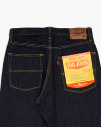 Big John M102SL Vintage 60's Classic Straight Selvedge Mens Jeans - Indigo Long Wash | Big John Jeans | JEANSTORE
