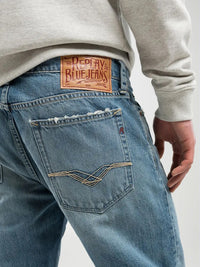 Replay Royal Eagle Neaal Slim Fit Mens Jeans - Medium Blue | Replay Jeans | JEANSTORE