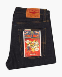 Big John M106G Tough 23oz Slim Tapered Selvedge Mens Jeans - Unwashed | Big John Jeans | JEANSTORE