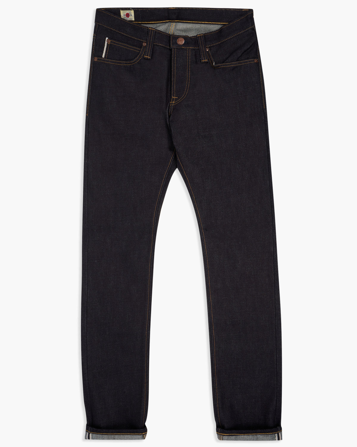 Big John M106G Tough 23oz Slim Tapered Selvedge Mens Jeans - Unwashed | Big John Jeans | JEANSTORE