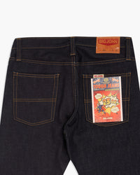 Big John M106G Tough 23oz Slim Tapered Selvedge Mens Jeans - Unwashed | Big John Jeans | JEANSTORE