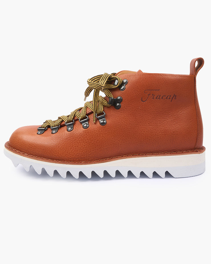 Fracap M120 Magnifico Leather Boots - Arancio / White Ripple Sole | Fracap Boots | JEANSTORE