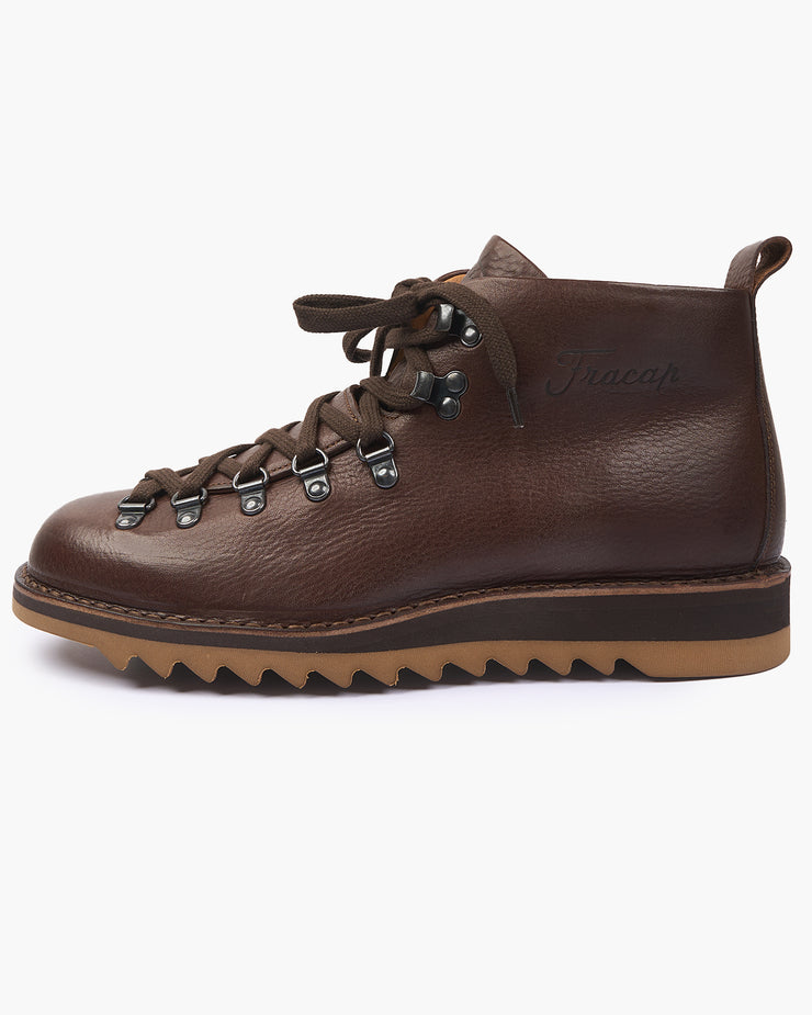 Fracap M120 Magnifico Leather Boots - Testa Di Moro / Ambra Ripple Sole | Fracap Boots | JEANSTORE