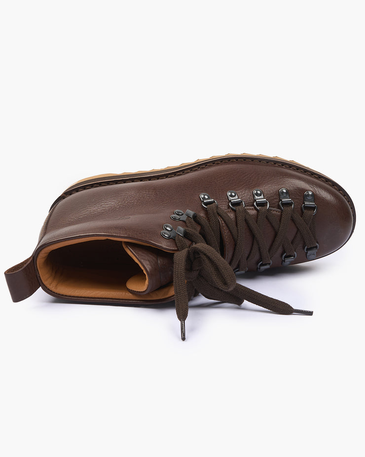 Fracap M120 Magnifico Leather Boots - Testa Di Moro / Ambra Ripple Sole | Fracap Boots | JEANSTORE