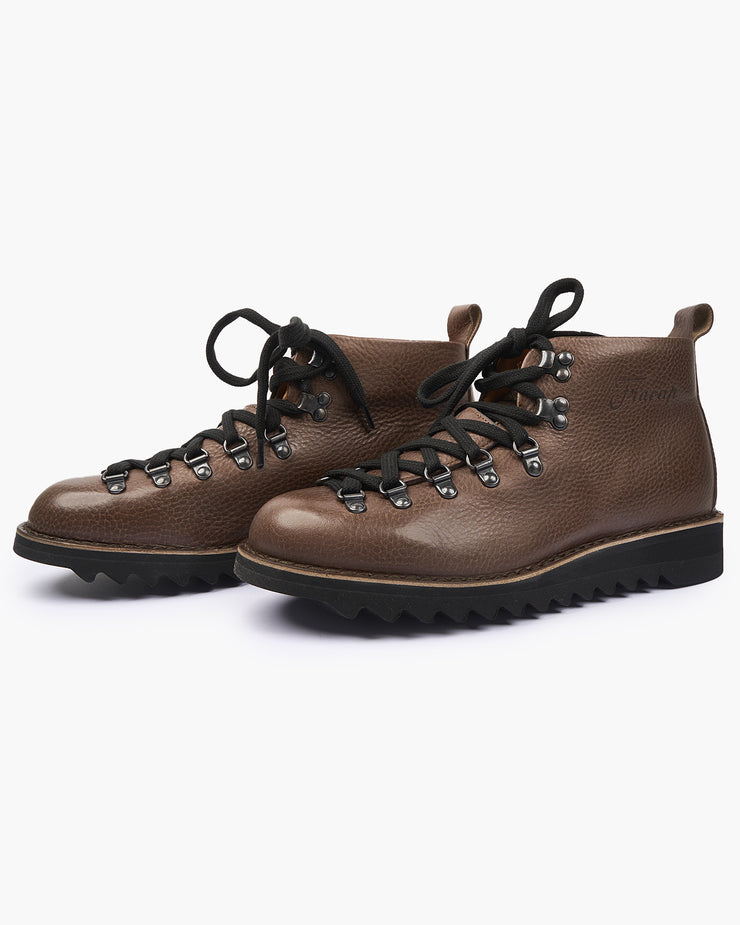 Fracap M120 Magnifico Leather Boots - Smog / Black Ripple Sole | Fracap Boots | JEANSTORE