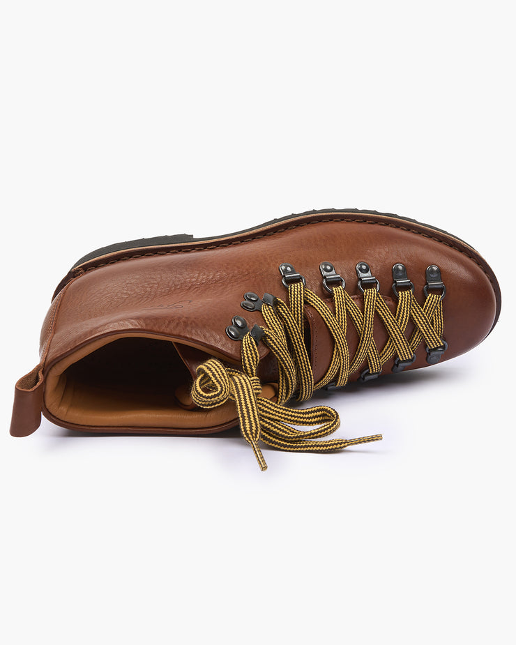 Fracap M120 Magnifico Leather Boots - Brandy / Black Roccia Sole | Fracap Boots | JEANSTORE