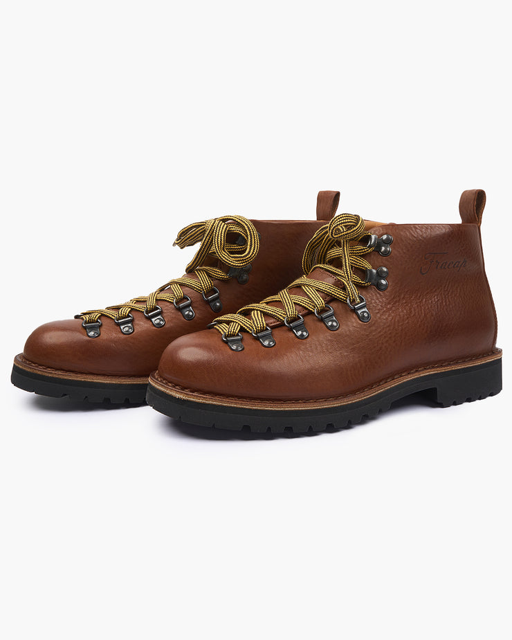 Fracap M120 Magnifico Leather Boots - Brandy / Black Roccia Sole | Fracap Boots | JEANSTORE