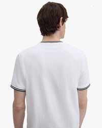 Fred Perry Twin Tipped T Shirt - White