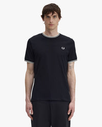 Fred Perry Twin Tipped T Shirt - Black