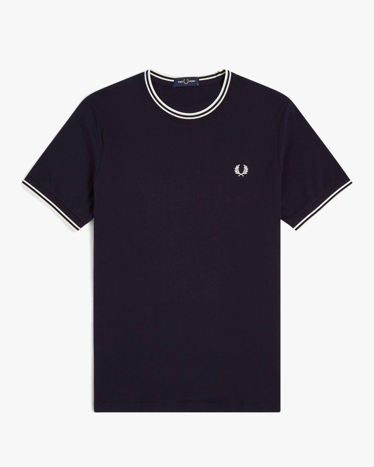 Fred Perry Twin Tipped T Shirt - Navy | Fred Perry T Shirts | Jeanstore