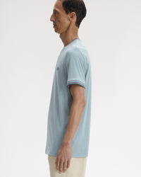Fred Perry Twin Tipped T Shirt - Stockport Blue / Oxblood / Grassroots