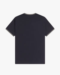 Fred Perry Twin Tipped T Shirt - Navy / Seagrass