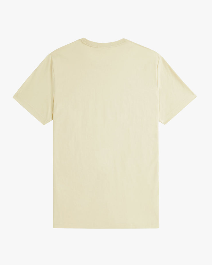 Fred Perry Crew Neck Tee - Oatmeal / Whisky Brown