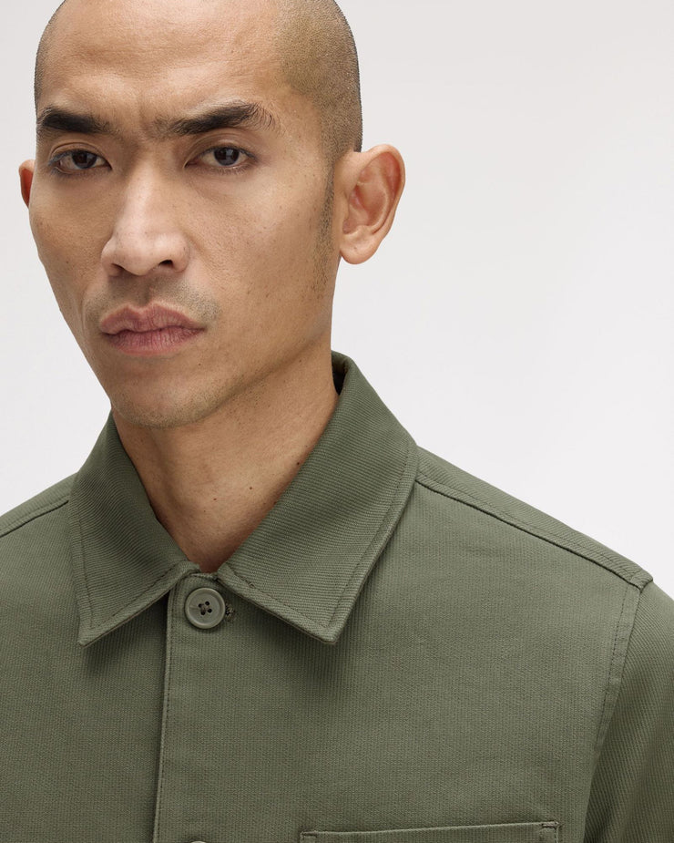 Fred Perry Bedford Cord Overshirt - Laurel Wreath Green