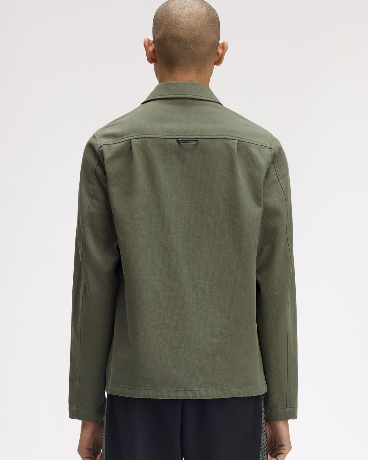 Fred Perry Bedford Cord Overshirt - Laurel Wreath Green