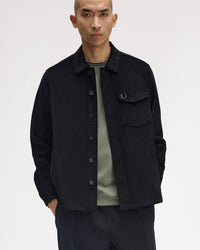 Fred Perry Corduroy Overshirt - Black