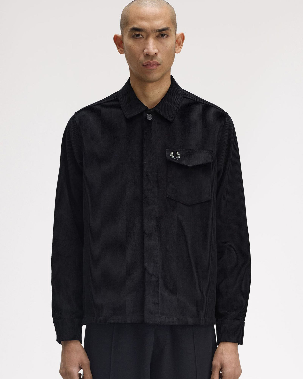 Fred Perry Corduroy Overshirt - Black