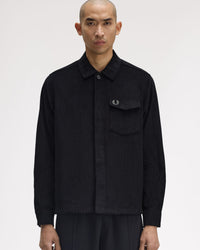 Fred Perry Corduroy Overshirt - Black