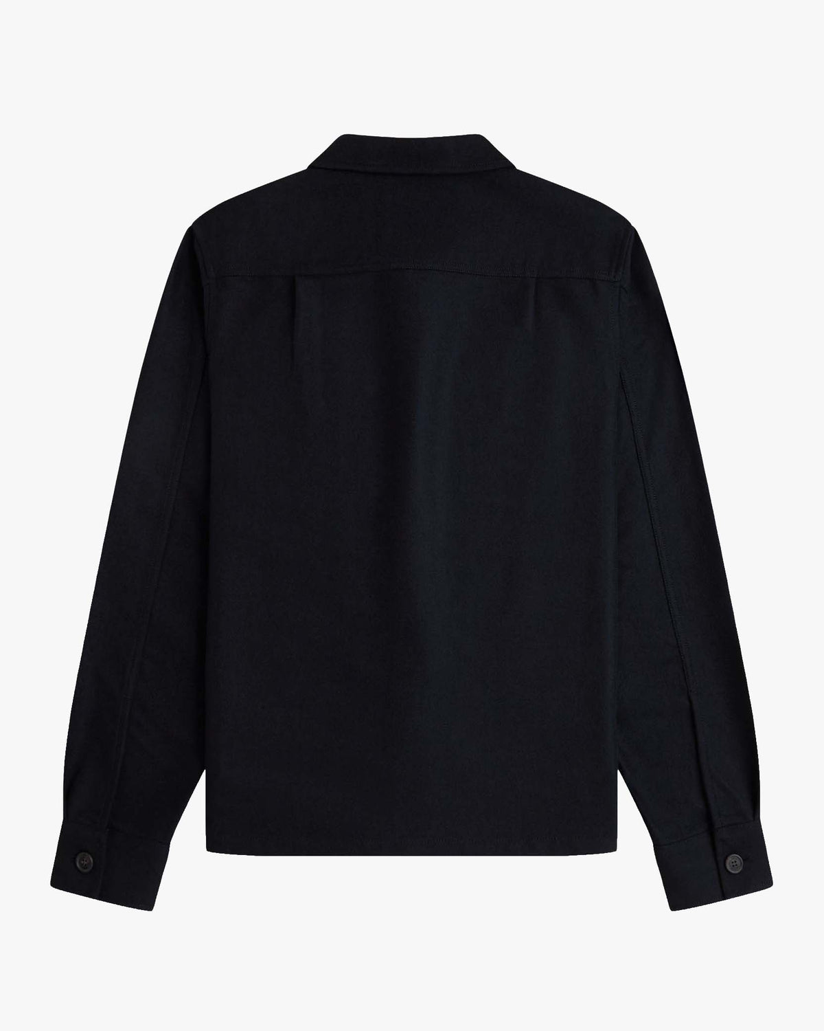 Fred Perry Brushed Twill Overshirt - Black